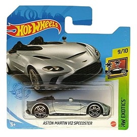Hot Wheels - Aston Martin V12 Speedster - HW Exotics 9/10 - GRX58 - Short Card - Metallic Silver - Mattel 2021