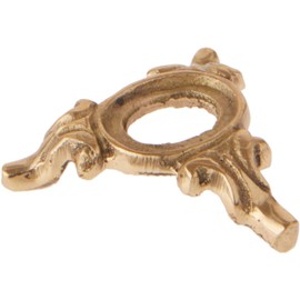 Bard's Brass toned Egg Stand/Holder for Horizontal Egg Display, Princess Ann, 0.875" diameter, Pack of 6 (Fits Hen Sized Eggs)