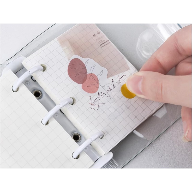 Mini Organizer, 80 Pieces, 3 Holes, Binder, Memo Book, Interchangable,