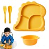 Baby Plate, Divided Children's Plate with Porridge Bowl and Baby