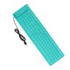 Foldable Silicone Keyboard 108 Keys Silicone Foldable USB Wired Waterproof