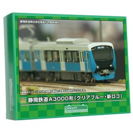Green Max 31847 N Gauge Shizuoka Railway A3000 Clear Blue New Logo 2-Car Set with Power