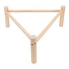 Chicken Perch Stable Triangular Wooden Chick Training Perch Toy Interactive
