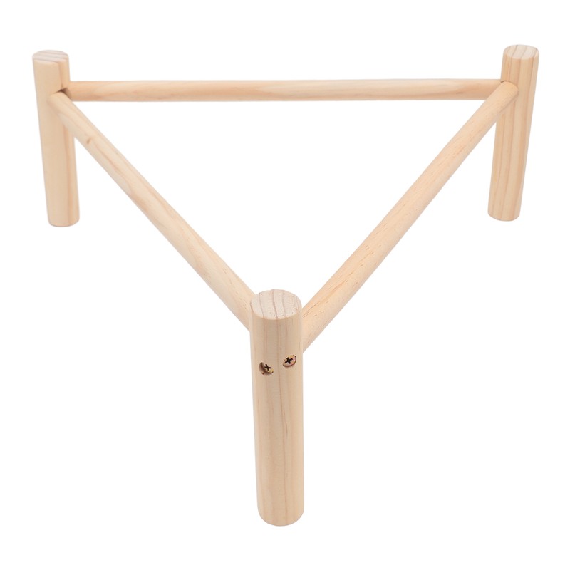 Chicken Perch Stable Triangular Wooden Chick Training Perch Toy Interactive