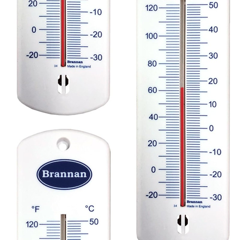 Large 240mm Wall Thermometer Garden Greenhouse Home Office Room Use
