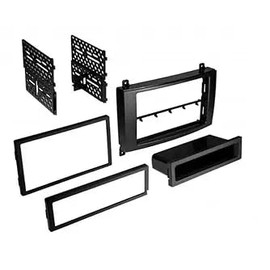 ZYX Generic Black Radio Kit - Radio Installation Kit for Single or Double-DIN Radios - Compatible with Dodge 2007-2009 Sprinter & Mercedes 2010-2018 Sprinter