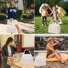 LEDAOU - Lonchera aislada para mujer, bolsa de almuerzo de