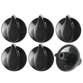 Belling Genuine Solitaire Country Chef Oven Cooker Hob Black Control Switch Knobs (Pack of 6)
