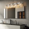 FDPBY Modern Bathroom Vanity Light 5-Lights Modern Chrome Crystal Bathroom