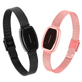 PULOMI Long Distance Touch Bracelets,Vibration & Light up Couples Bracelets, Remote Smart Matching Couples Bracelet for Lovers Long Distance Relationship Girlfriend Boyfriend Xmas Gifts Jewelry Sets