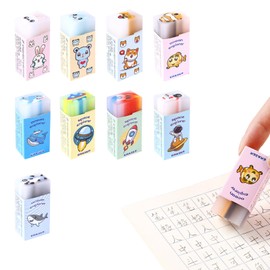 Coollooda Erasers (Set of 9) Kneading Erasers for Drawing, Elementary School Students, Erases Well Erased, Cute, Stationery, Cute, Popular, Funny Stationery, Portable, Learning, Writing Instruments