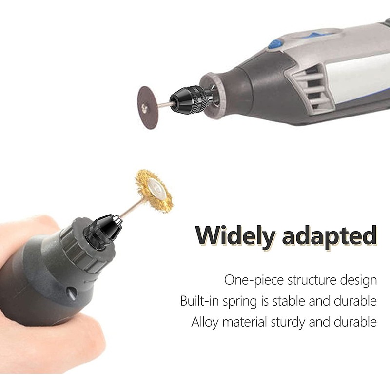 4486 Multi Chuck for Dremel 4 Pack, Mellbree 0.8-3.2mm Drill