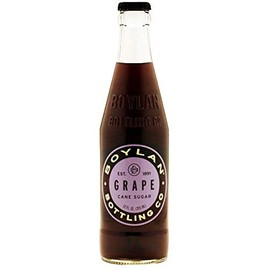 Boylan Bottling Pure Cane Sugar Soda Pop, Grape, 12 oz Glass Bottles (Pack of 6)
