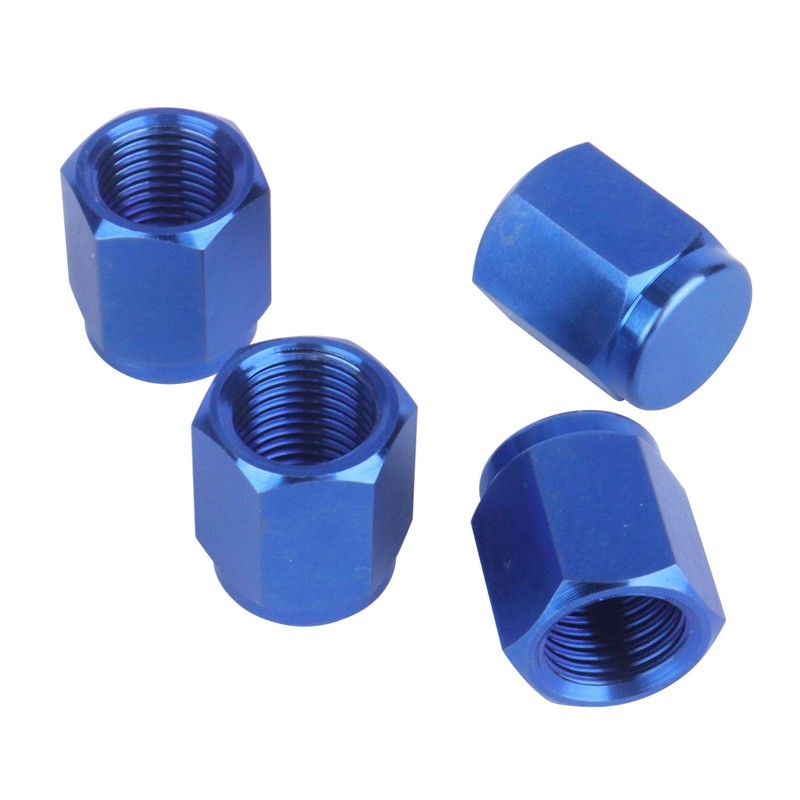 UHDFBDHF 4 PCS Titanium Metal Tire Valve Stem Caps, Dust