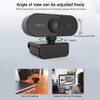 Dewanxin Webcam, USB Full HD 1080P Webcam with Noise Cancelling