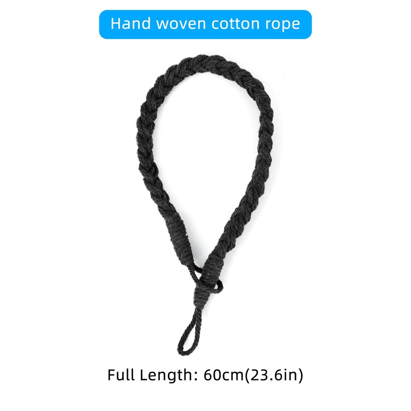 Curtain Rope Tiebacks, Boho Style Curtains Tied Backs Hand-Woven Knitted