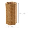 Alipis Woven Umbrella Stand for Entryway Freestanding Umbrella Holder Basket