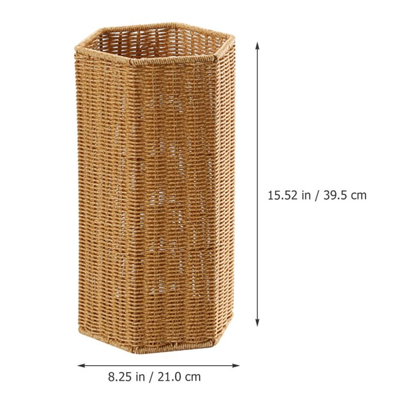 Alipis Woven Umbrella Stand for Entryway Freestanding Umbrella Holder Basket