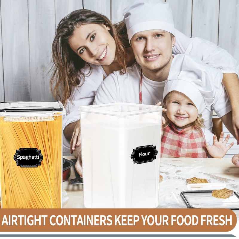 PRAKI Extra Large Tall Airtight Food Storage Containers 6.5L /