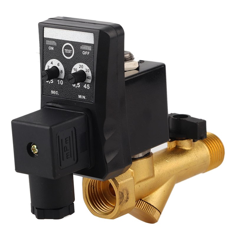 G1/2 DN15 AC 110V/230V Automatic Drain Valve, Automatic Electronic Timed