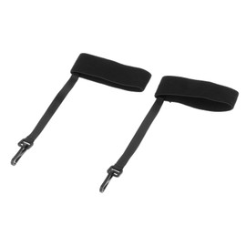 Perfeclan 2x Ski Glove Wrist Strap Sport Glove Strap Hanging Accessories Portable Adult Elastic Wrist Leash for Snowboard Sports, Black