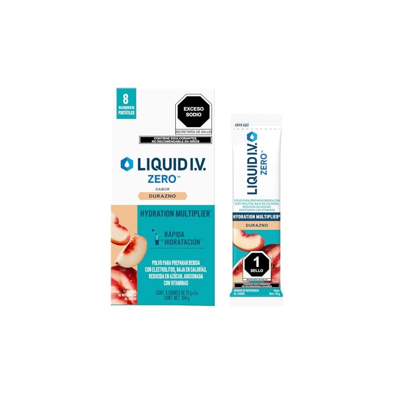 LIQUID I.V. Zero Electrolitos y Vitaminas en Polvo para preparar