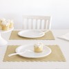 Unique 16078 - Scalloped Kraft Paper Placemats - 8 Count