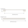 Asidrama 10 Pack 10 Inch(254mm) Brushed Satin Nickel Kitchen Cabinet