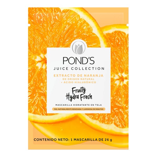 Pond’s Fruity Hydra Fresh Mascarilla Hidratante de Naranja 26 g