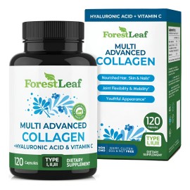 Forestleaf Colgeno cido Hialurnico Articulaciones 120cps Sin Sabor                                                                                    