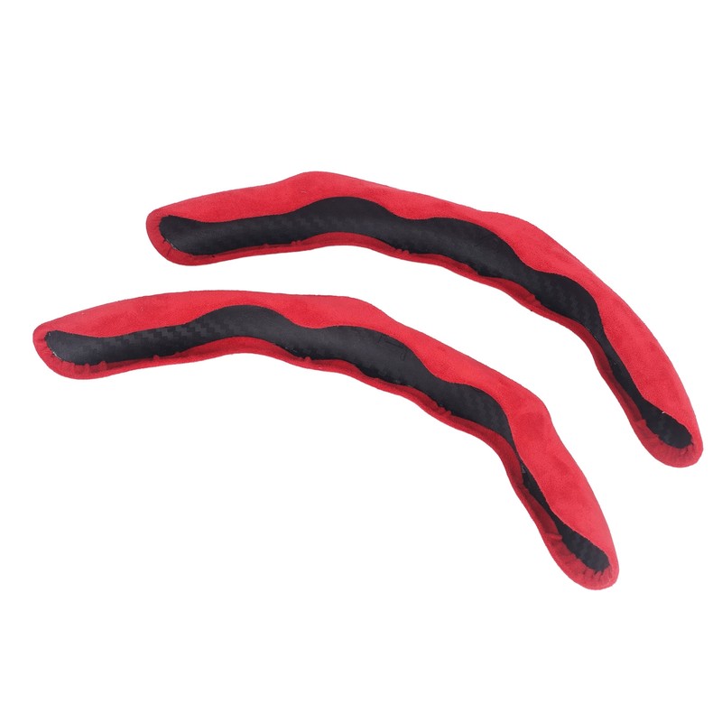 2PCs Car Steering Wheel Cover Segmented Protector Anti Skid Replacement