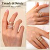 PATISORNA 8PCS Gold Rings for Women Non Tarnish 14K Gold