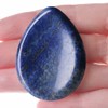 GUJOXILA Lapis Lazuli Worry Stone Rock Crystal Oval Bag Natural