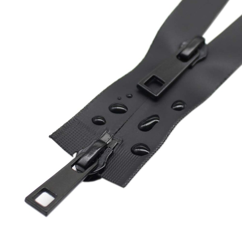 YaHoGa 75 cm Waterproof Zip 2 Way Separable #5 Black