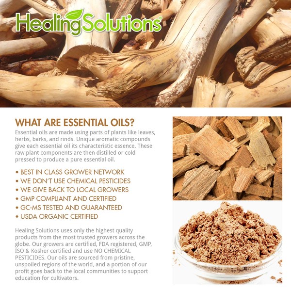 Healing Solutions 60ml Oils - Sandalwood Essential Oil - 2 Fluid Ounces