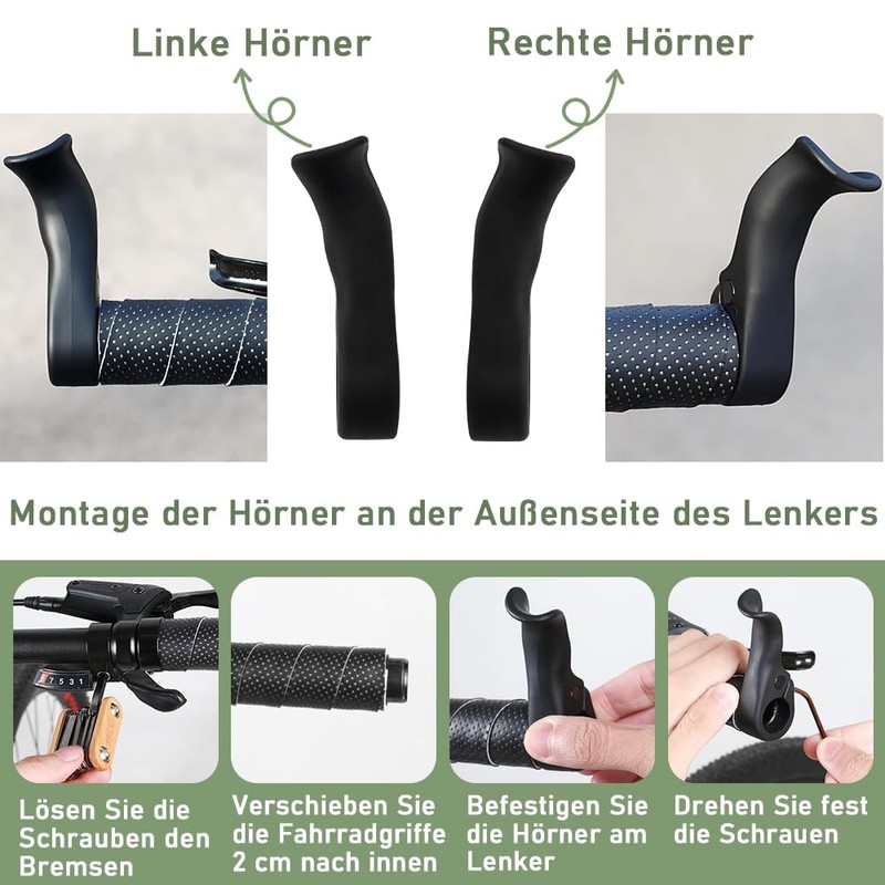 Treki Pack of 2 Bicycle Handlebar Ends Adjustable Bicycle Steering