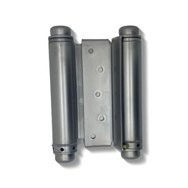 5" Double Action Spring Hinge Saloon Door Hinge | Cafe Doors, Door Hinge for in & Out Doorway Swing, Commercial Grade Double Swing Hinge, Heavy Duty Door Hinge- Swinging Cafe Doors (Satin Chrome)