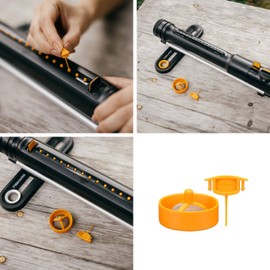 Fiskars Genuine Solid, Comfort, X Series Oscillating Sprinkler Maintenance Kit with Nozzle Cleaning Tool and Pipe Filter 1072123