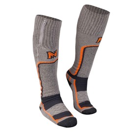 Mobile Warming Merino Wool Heated Socks Large with Wireless Remote Unisex
