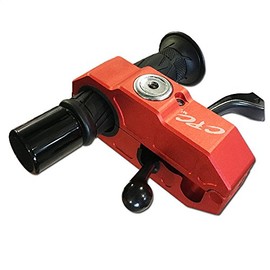 CPC Racing Anti-Theft Grip/Handlebar Lock, 120db Alarm for Motorcycles, Cars, ATV's, UTV's, Side by Side's, Snowmobiles, Scooters, Mopeds, Bicycles and More (Red)