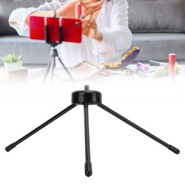 Mini Tabletop Tripod, Portable Stainless Steel Desktop Tripod for Selfie Stick, Cell Phone, SLR Camera