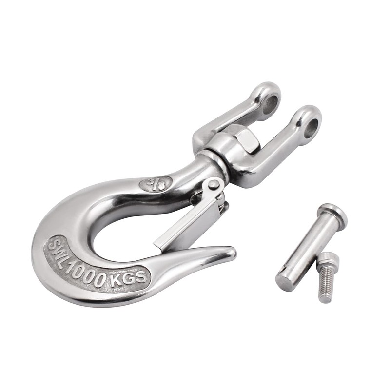 SHENGHUISS Clevis Slip Hook 304 Stainless Steel with Safety Latch,