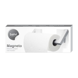 balvi Magneto Kitchen Roll Holder White / Grey Colour Magnetic Roll Holder Plastic