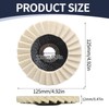 125mm Wool Polishing Wheel, 5 Pcs Wool Buffing Pads Wheels