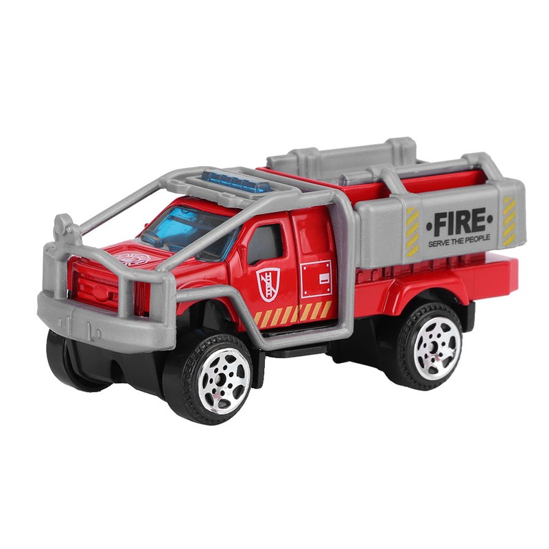 6pcs 1:64 Engineering Car Model Alloy Simulation Vehicle Car Model