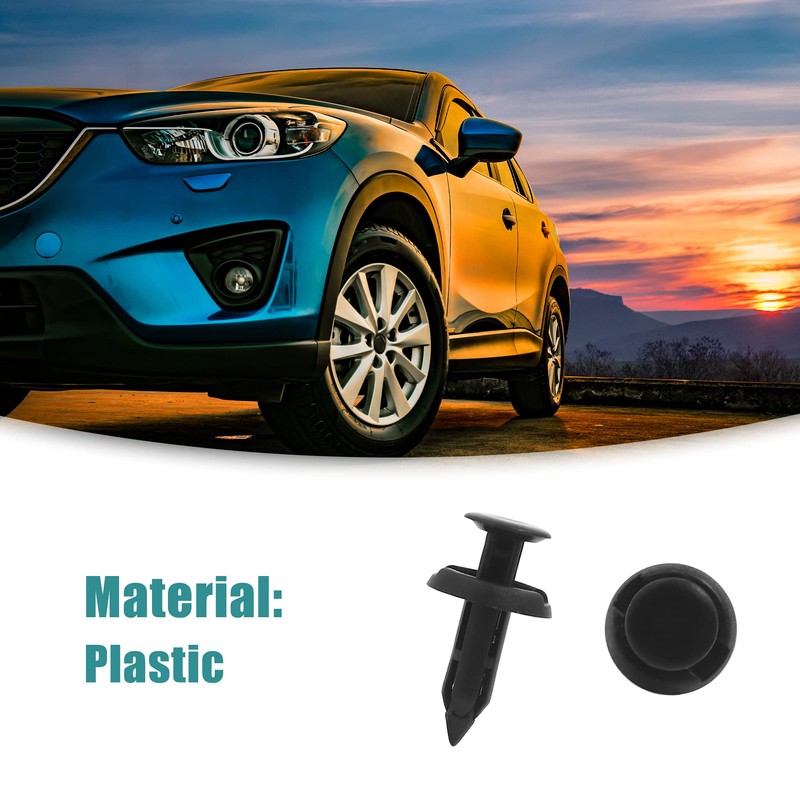 ACROPIX Plastic Rivets Fender Fastener Fixing Clips Universal 6mm Diameter