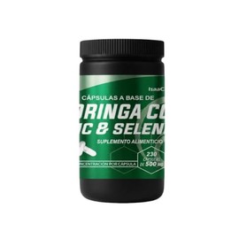 Moringa con Zinc y Selenio | 230 Cápsulas de 500 mg | Suplemento Alimenticio | IsaaQuim