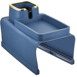 Tessco for you 1 Pc Couch Cup Holder Anti Slip Recliner Table Tray Silicone Sofa Armrest Tray Weighted Couch Arm Table Anti Spill Sofa Drink Holder (Blue)