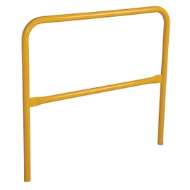 Vestil VDKR-4 Pipe Safety Railing with Powder Coat Yellow Finish, Steel, 48" Length, 1-5/8" Outside Diameter