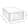 Smart Design Pull-Out Stackable Storage Bin- Large - 13.75" D